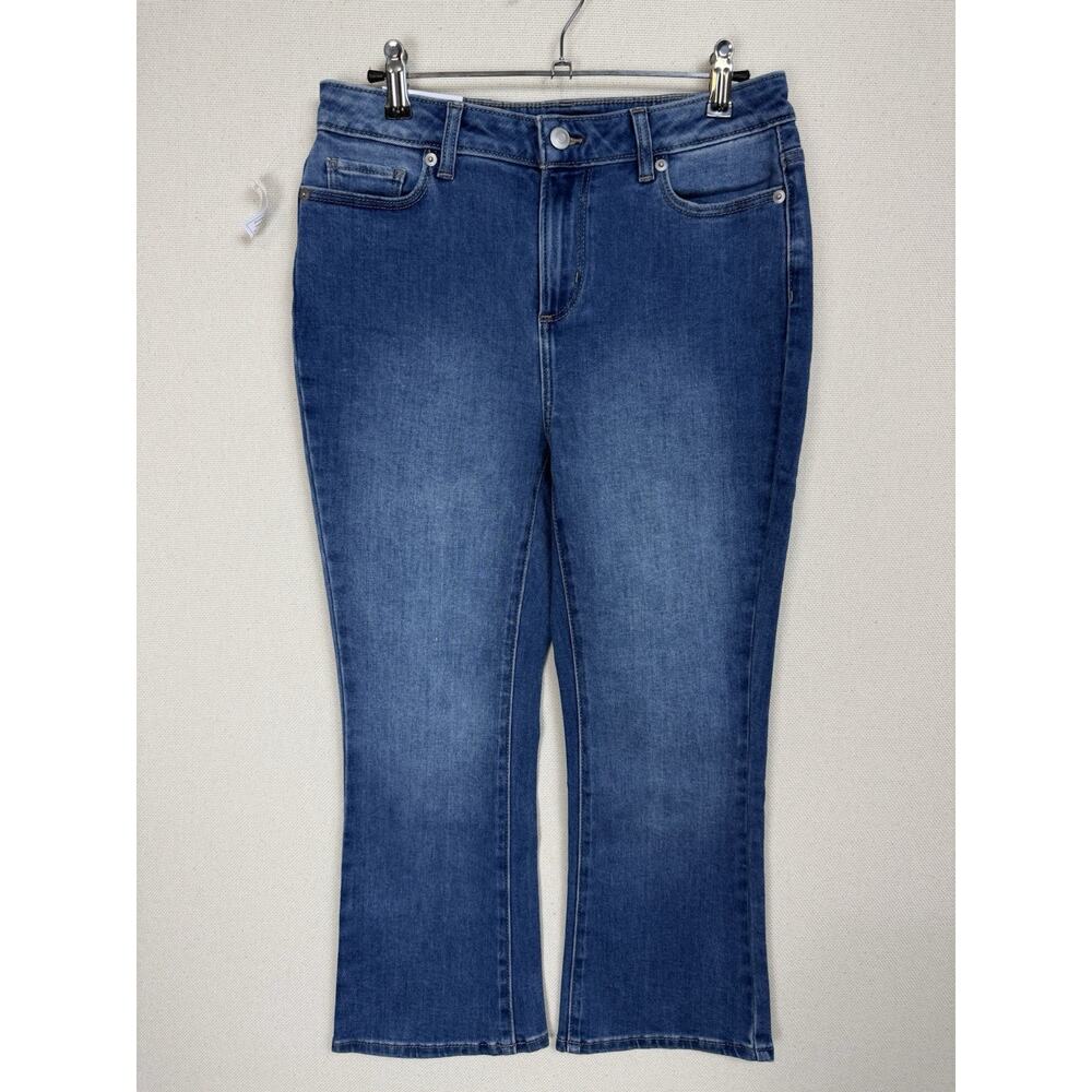 Member's Mark Women's Jeans Size 4 Crop Flare Preppy Stylish Casual NWT